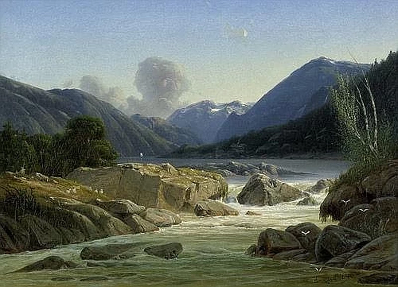 Paesaggio del fiordo norvegese